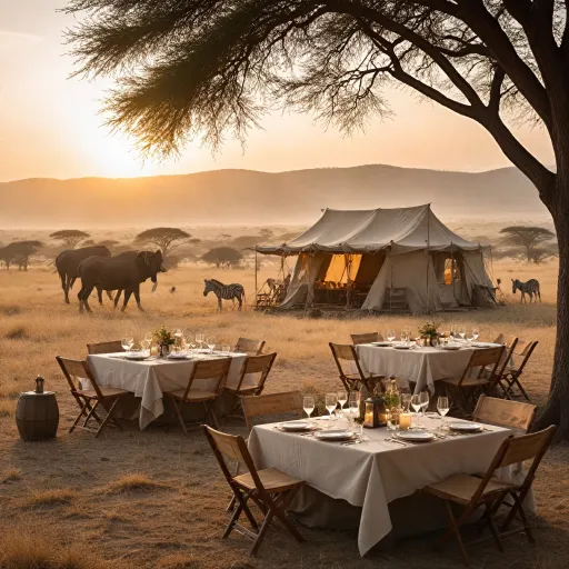 Serengeti under canvas luxury: a mobile safari camp following the migration
